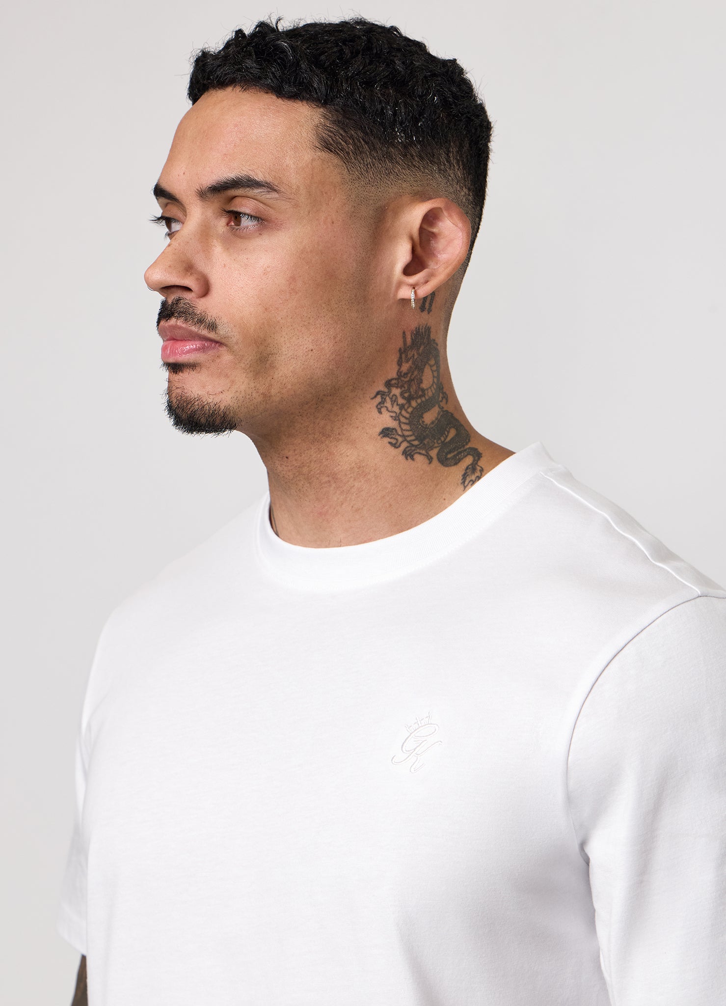 Gym King Victory Regular Fit Jersey Tee - White