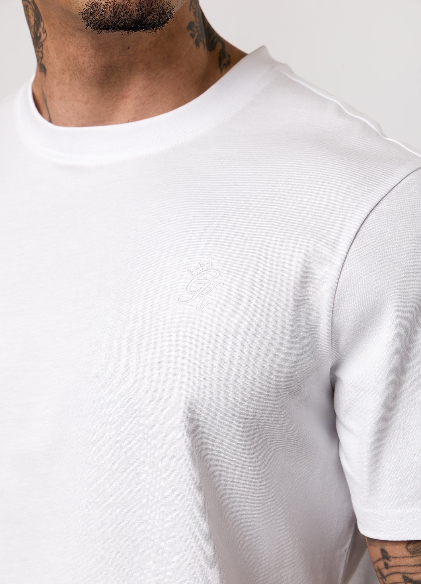 Gym King Victory Regular Fit Jersey Tee - White