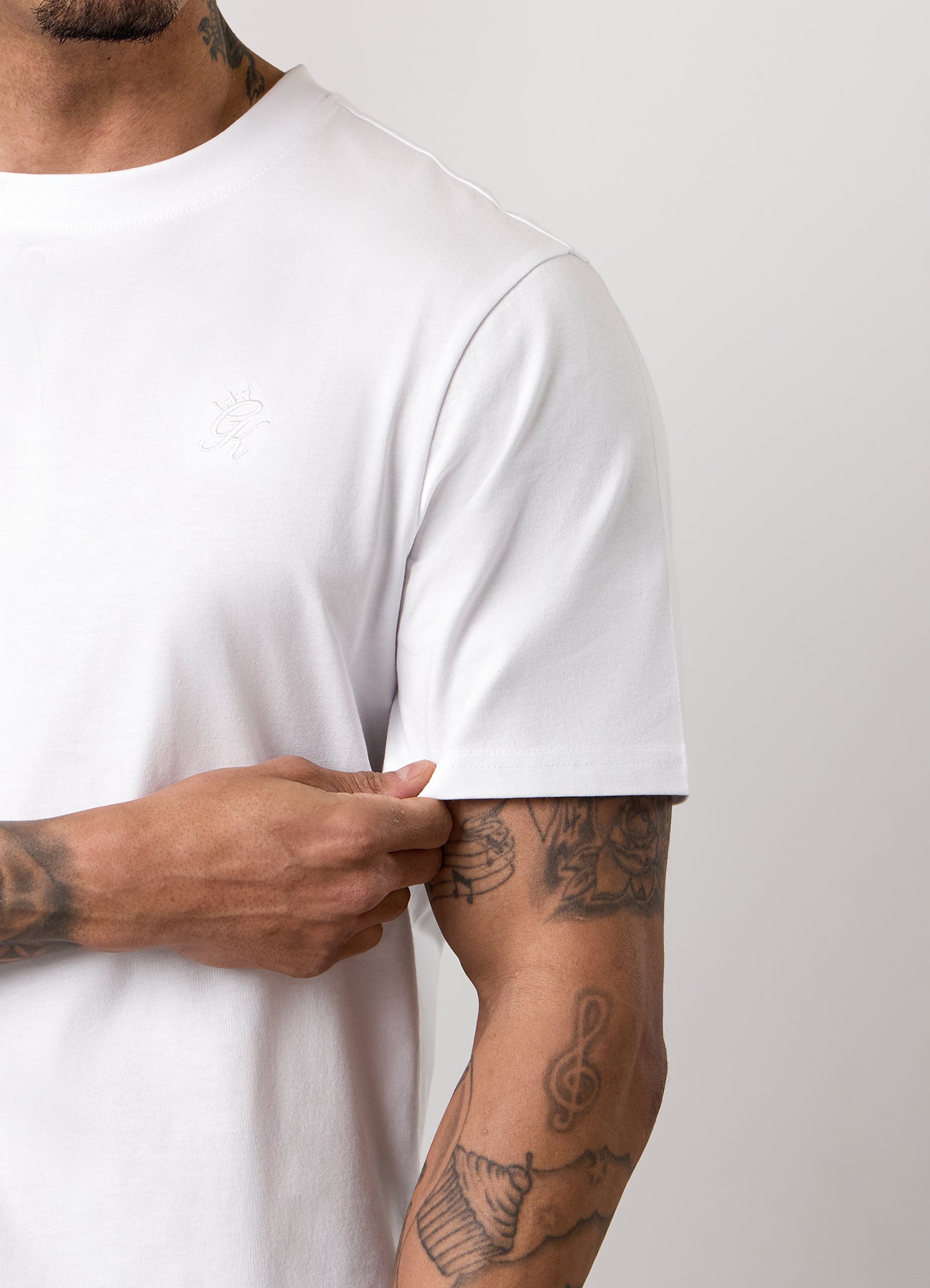 Gym King Victory Regular Fit Jersey Tee - White