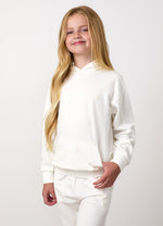 Gym King Junior Victory Relaxed Fit Hoodie - Cream thumbnail