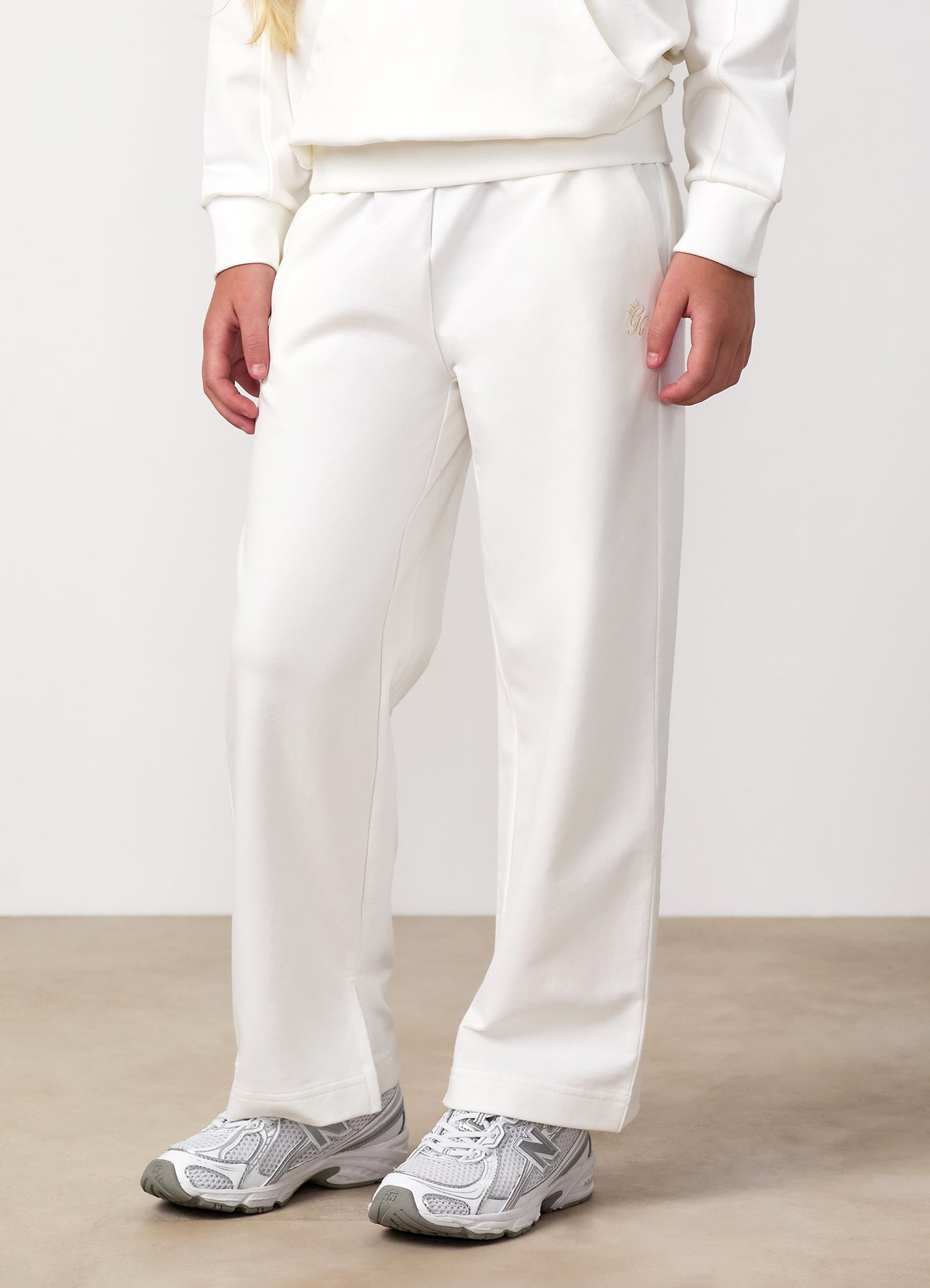 Gym King Junior Victory Straight Leg Jogger - Cream