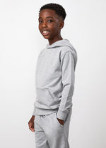 Gym King Junior Victory Loopback Hoodie - Grey Marl thumbnail
