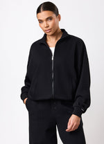 Gym King Waffle Full Zip Funnel - Black thumbnail