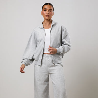 Gym King Waffle Tracksuit - Grey Marl