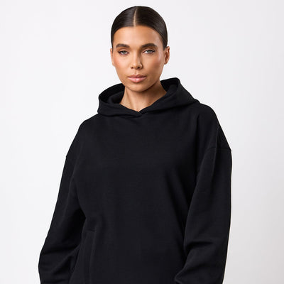 Gym King Waffle Hoodie - Black