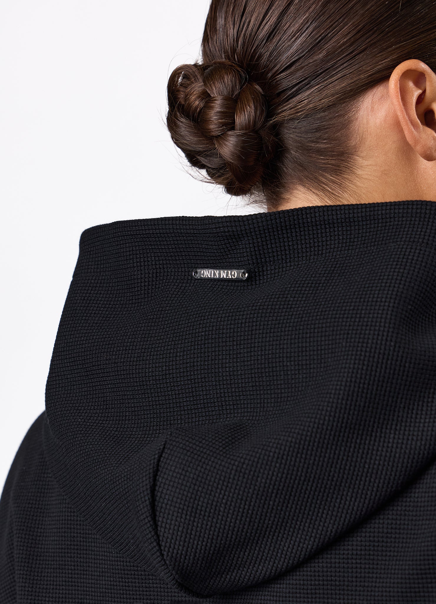 Gym King Waffle Hood - Black