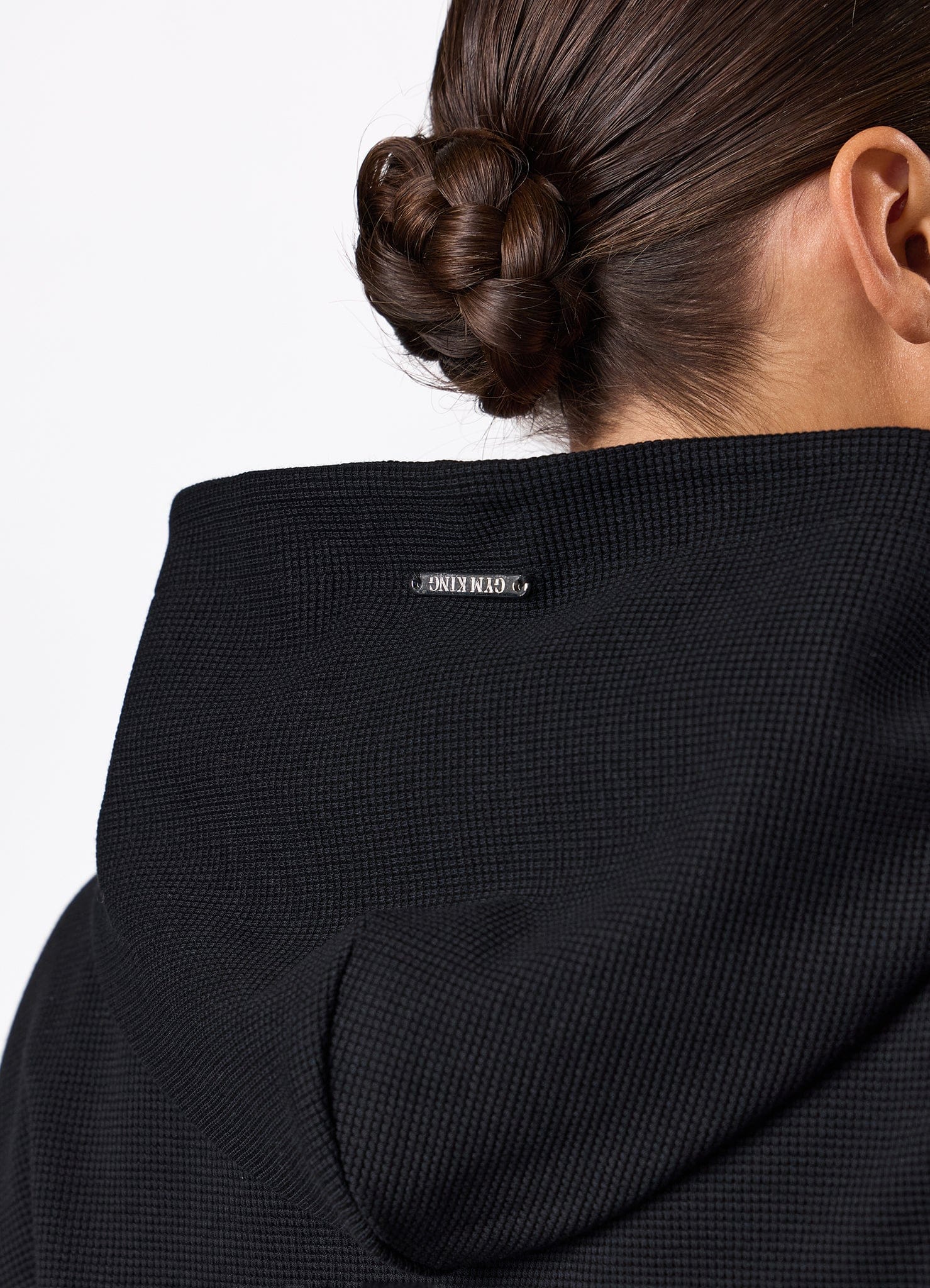 Gym King Waffle Hood Tracksuit - Black