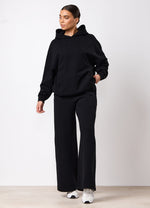 Gym King Waffle Hood Tracksuit - Black