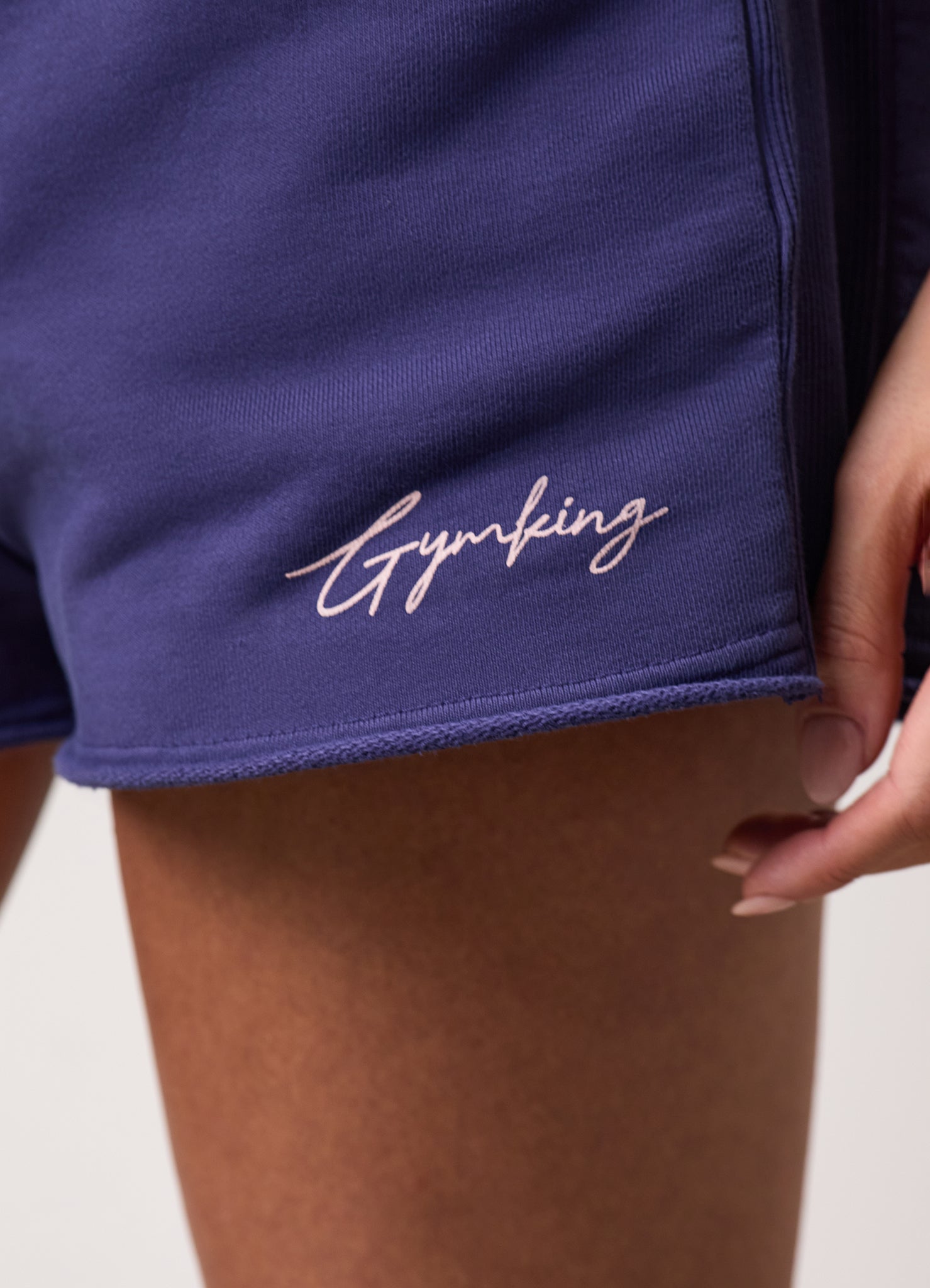 Gym King Washed Reset Oversized Hood and Shorts - Starlight Blue