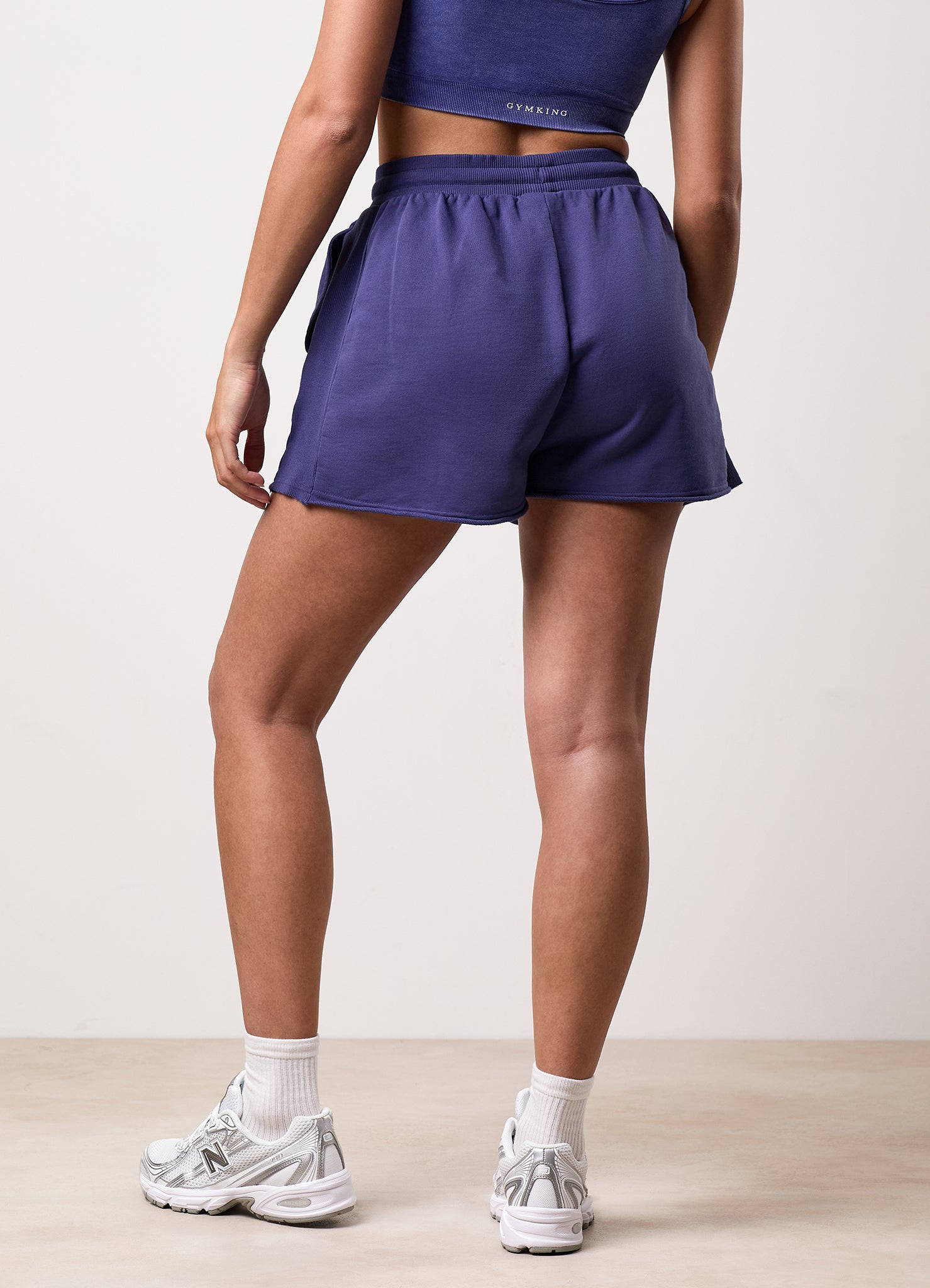 Gym King Washed Reset Oversized Hood and Shorts - Starlight Blue