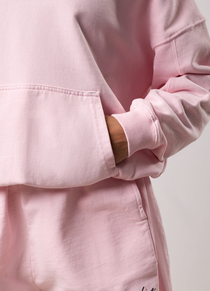 Gym King Washed Reset 1/4 Zip Funnel and Shorts - Pale Mauve