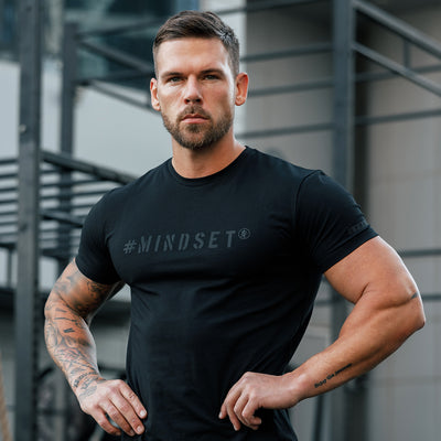 Gym King Mindset Jersey Tee - Black