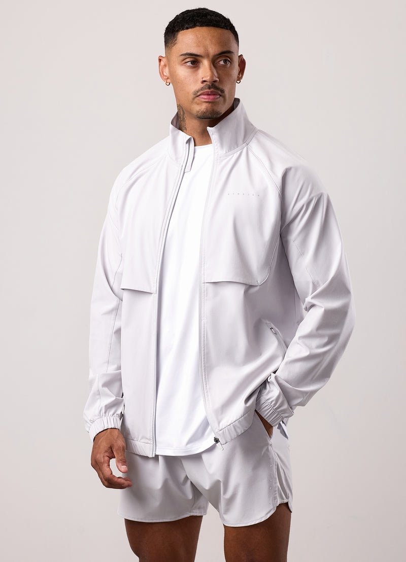 Gym King Purpose Tracksuit Top - Light Grey