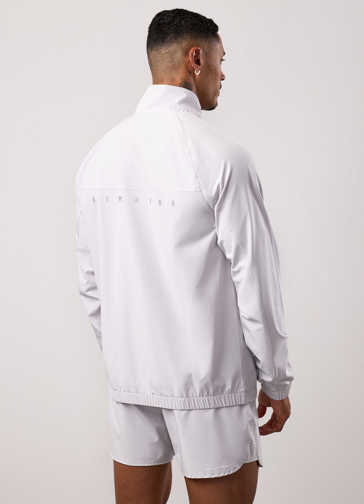 Gym King Purpose Tracksuit Top - Light Grey