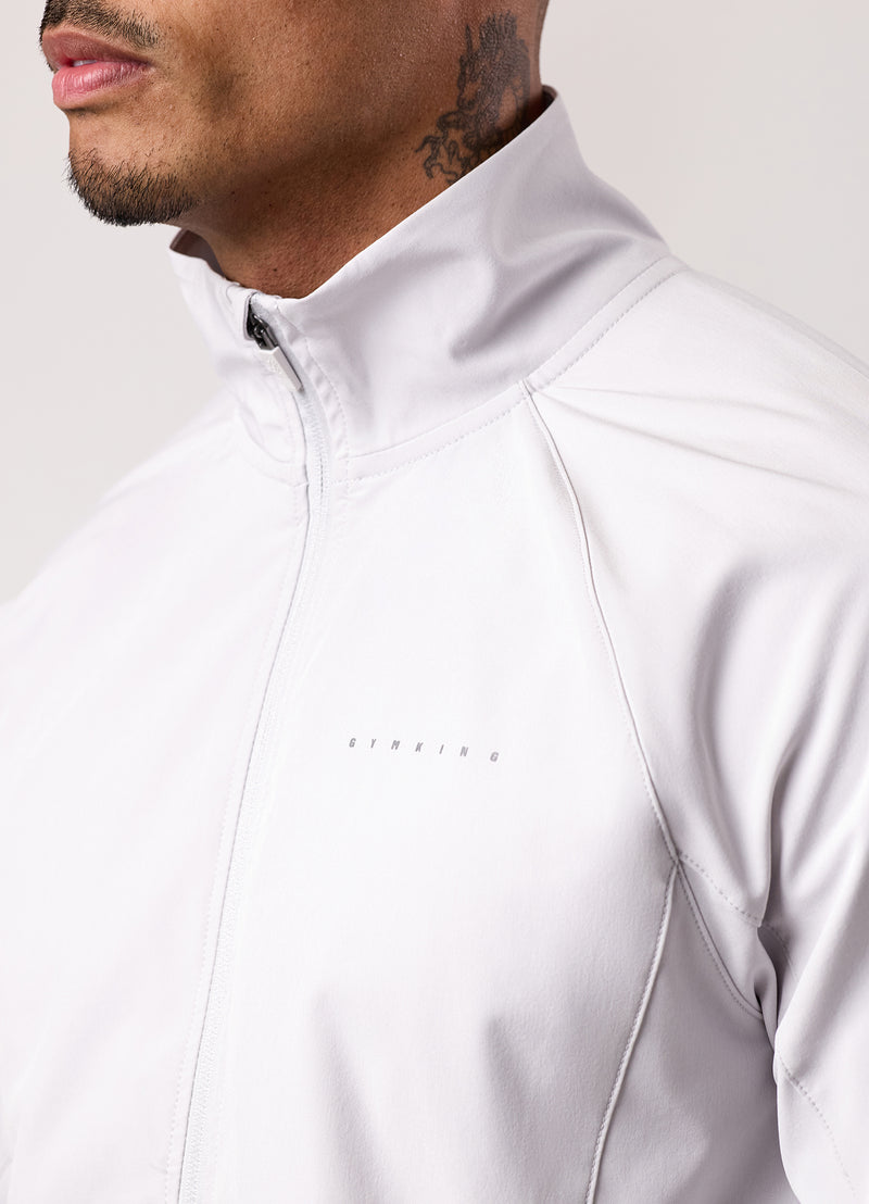 Gym King Purpose Tracksuit Top - Light Grey