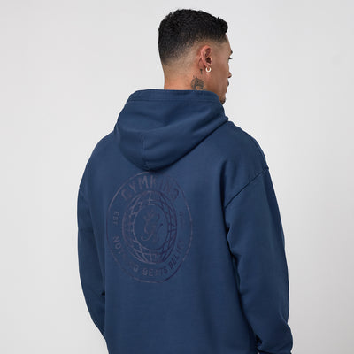 Gym King World Washed Hoodie - Rich Blue