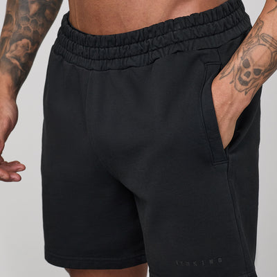 Gym King World Washed Short - Black