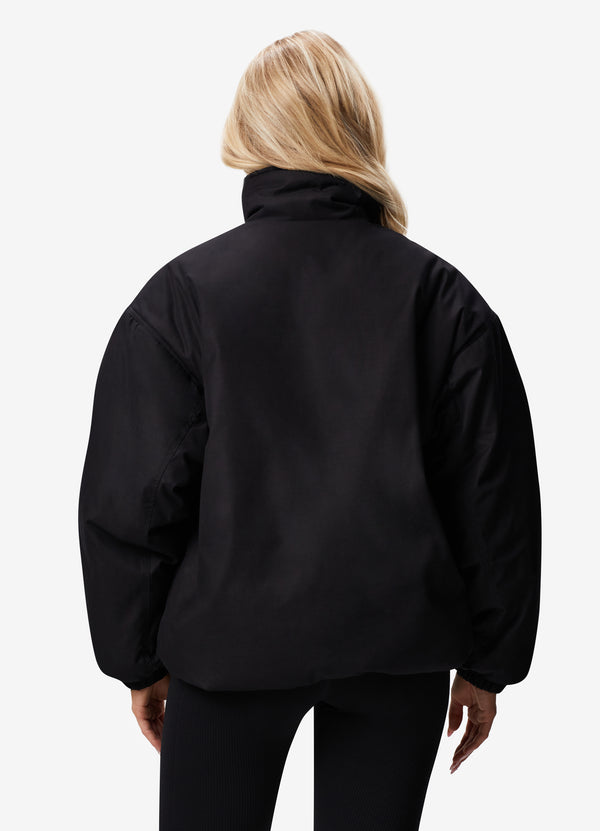 Gym King Woven 1/4 Zip Overjacket - Black