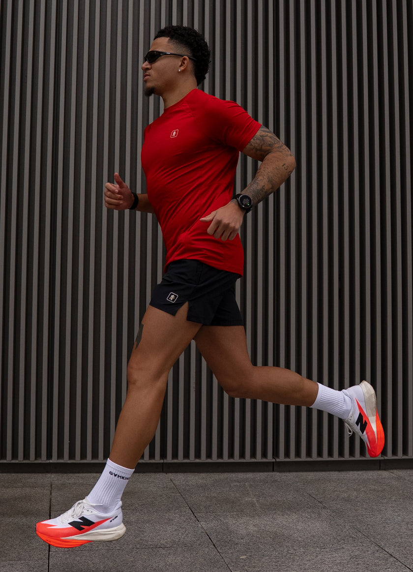 Gym King Apex Performance Tee - Signal Red