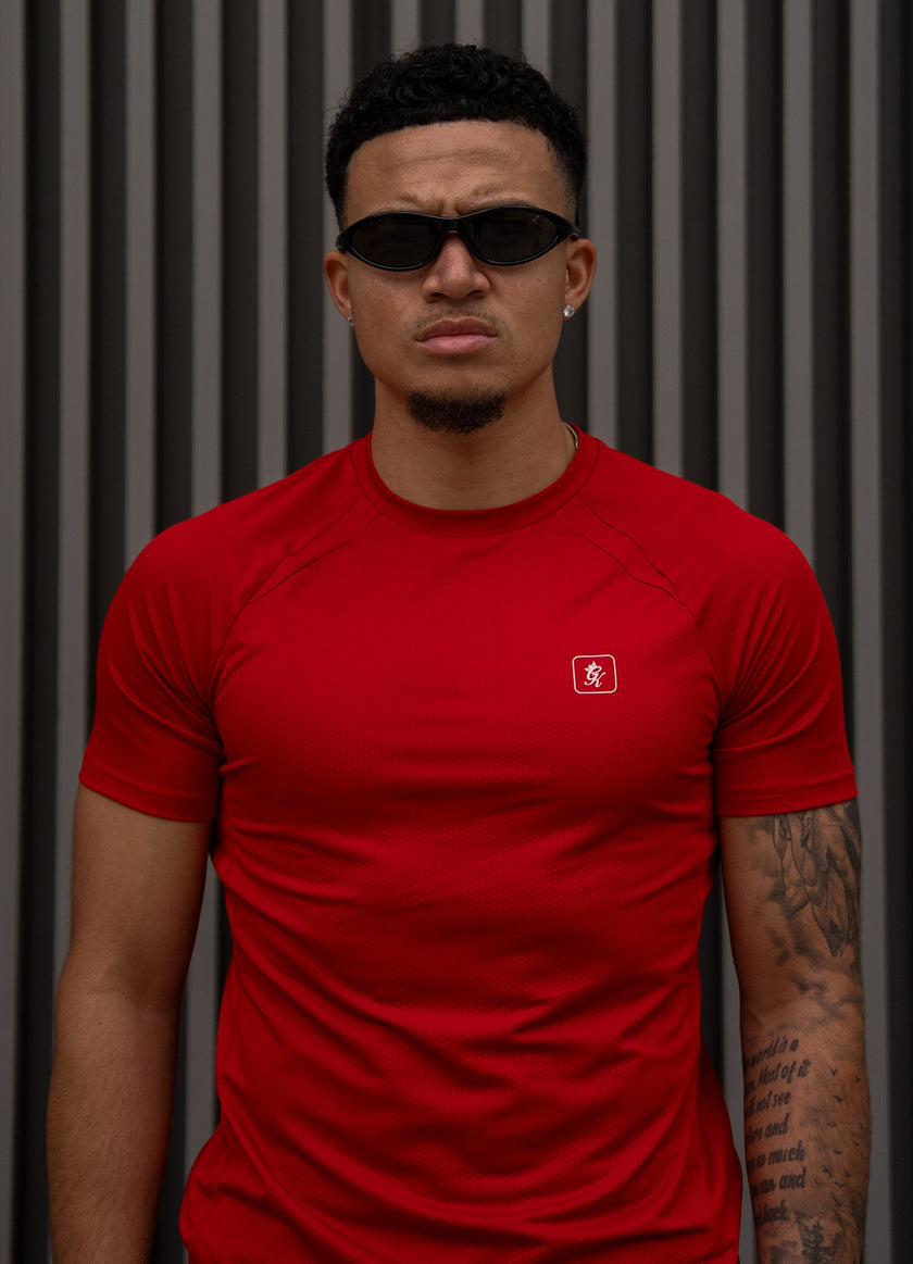 Gym King Apex Performance Tee - Signal Red