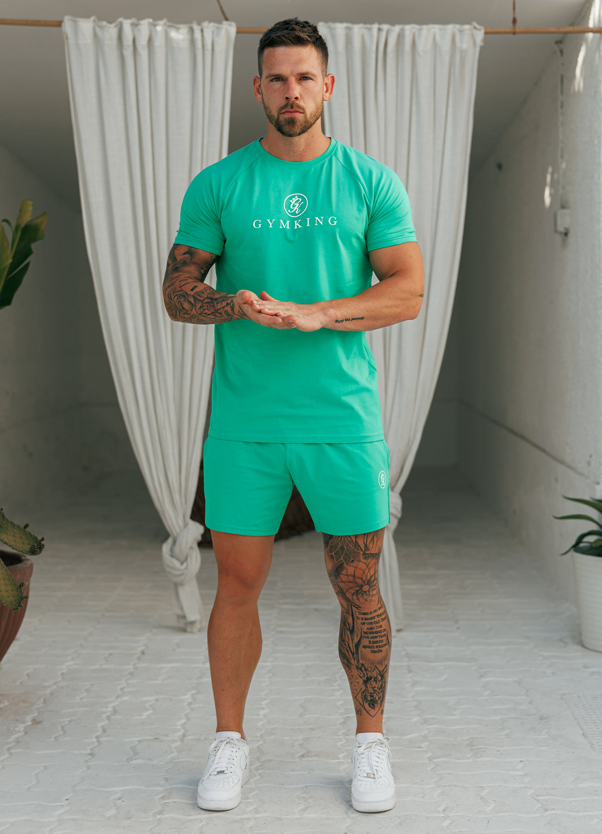 Gym King Pro Jersey Short – Apfelgrün