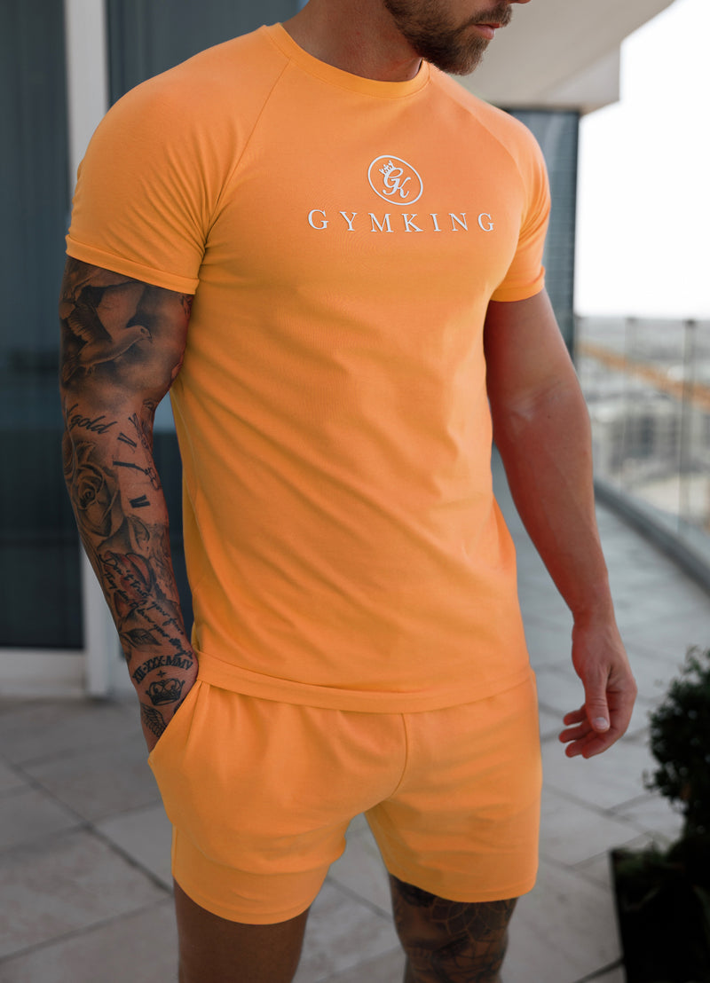 Gym King Pro Logo Jersey Short - Apricot