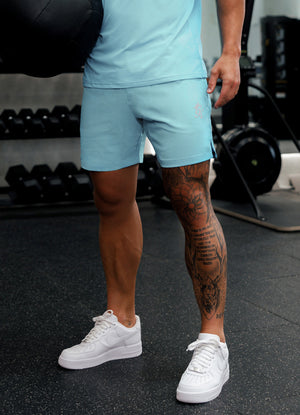 Gym King Energy Short 6'' - Aqua Sky