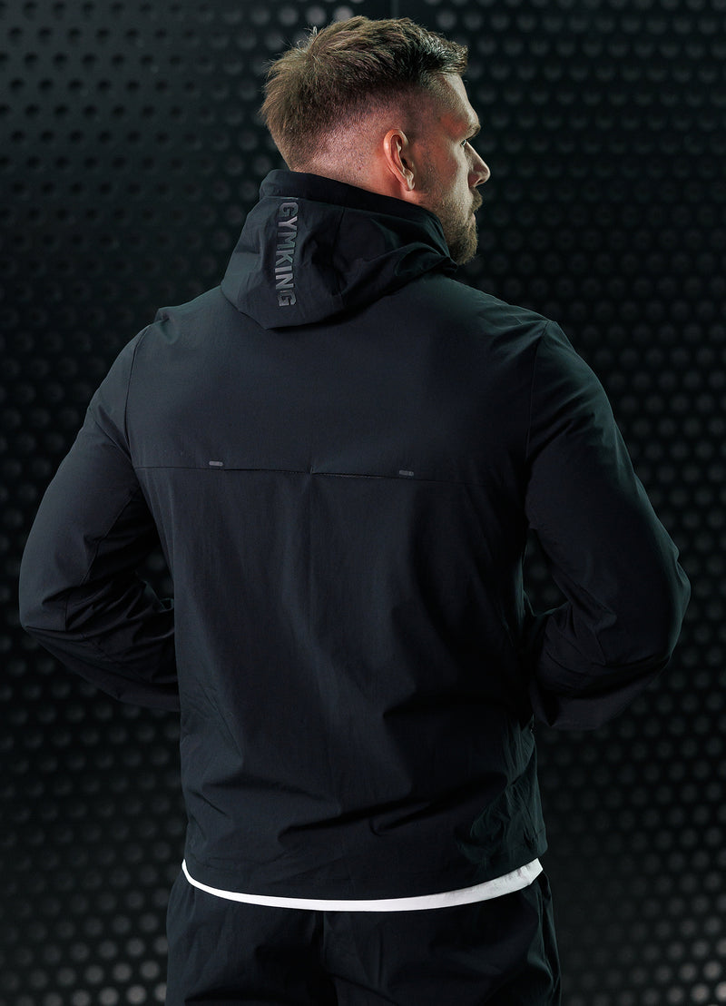 Gym King Aventus Woven Tracksuit Top - Black