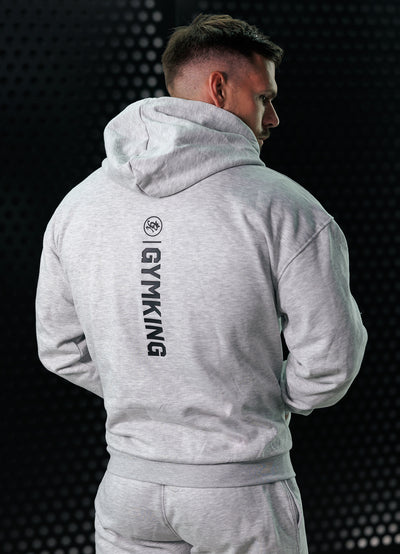 Gym King Aventus Hoodie - Snow Marl