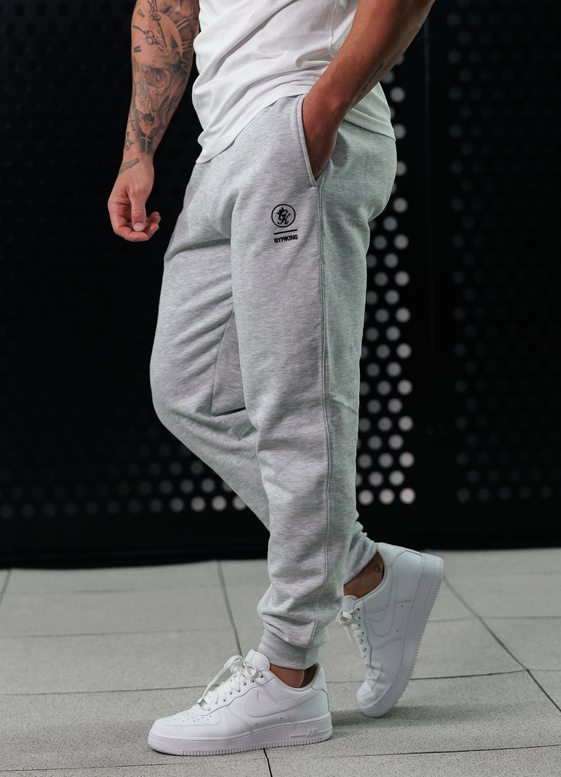 Gym King Aventus Fleece Jogger - Snow Marl