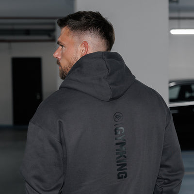 Gym King Aventus Fleece Hoodie - Dark Pewter