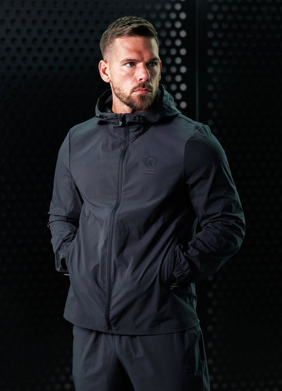 Gym King Aventus Woven Tracksuit Top - Dark Pewter