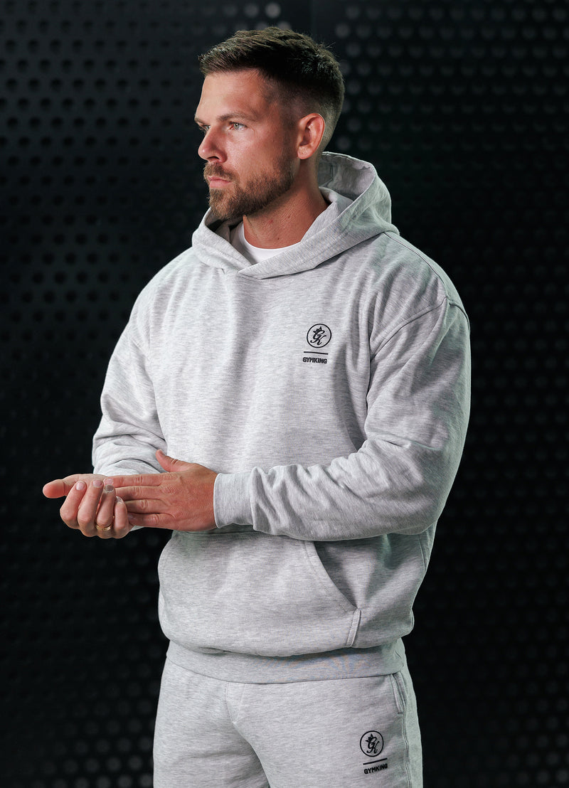 Gym King Aventus Hoodie - Snow Marl