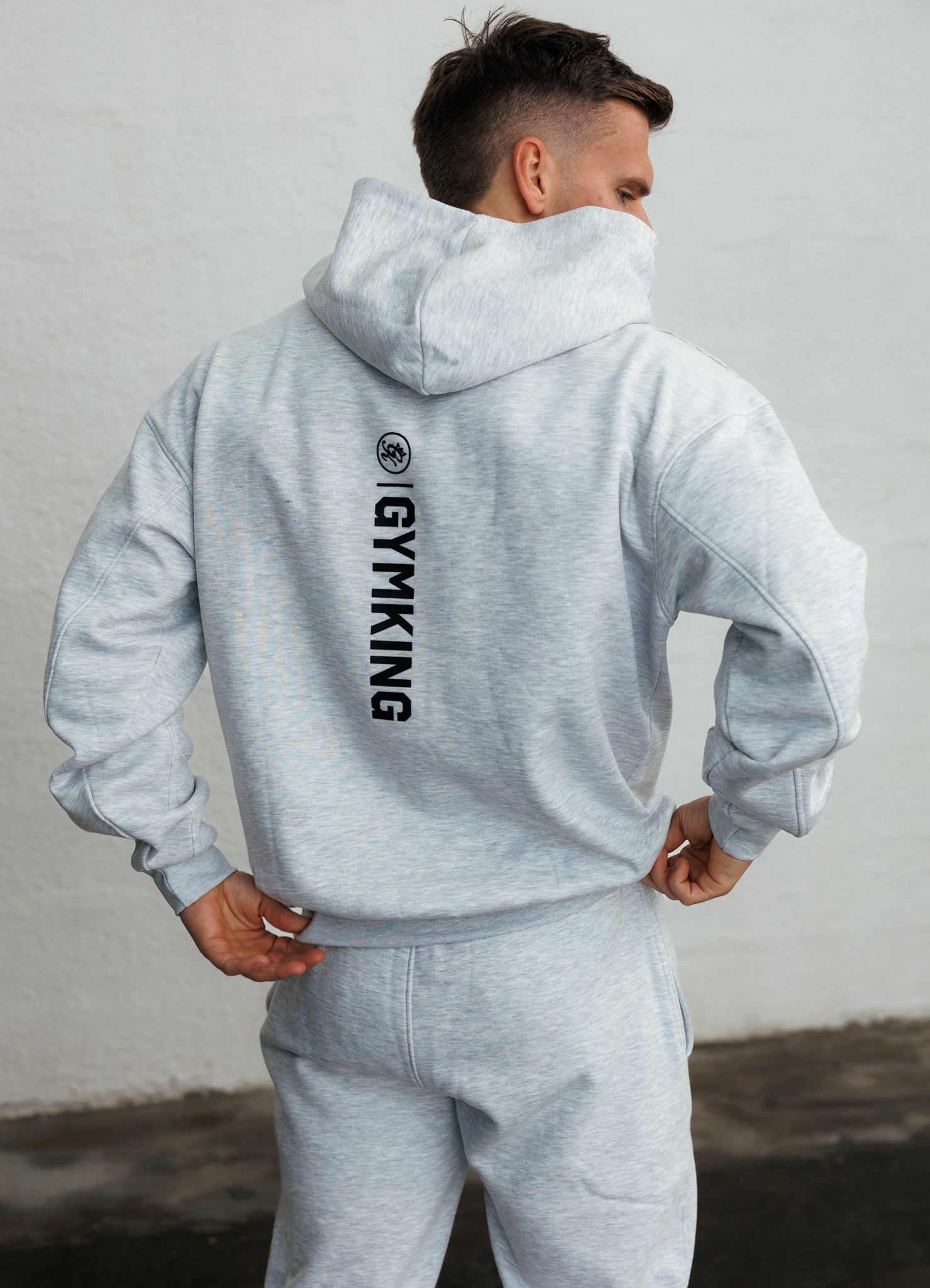 Gym King Aventus Tracksuit - Snow Marl