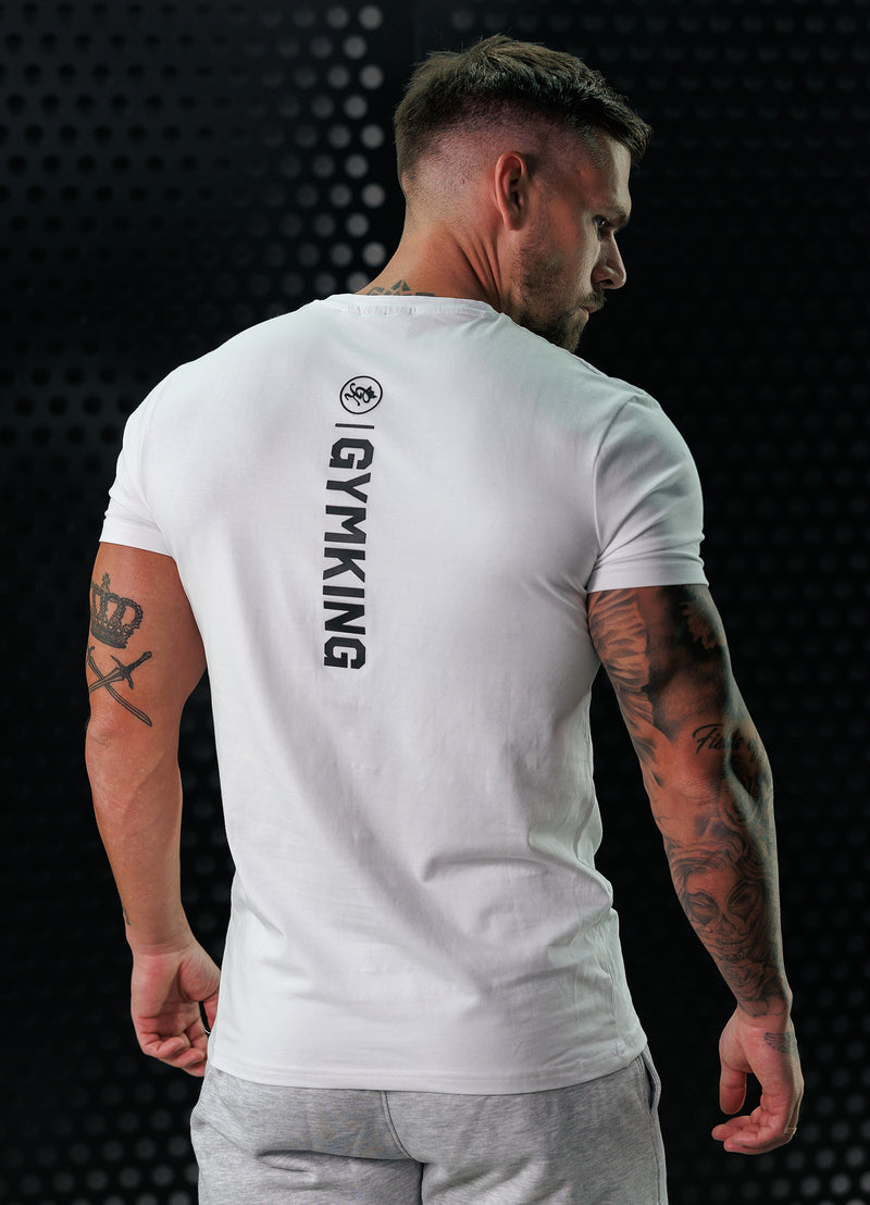 Gym King Aventus Jersey Tee - White