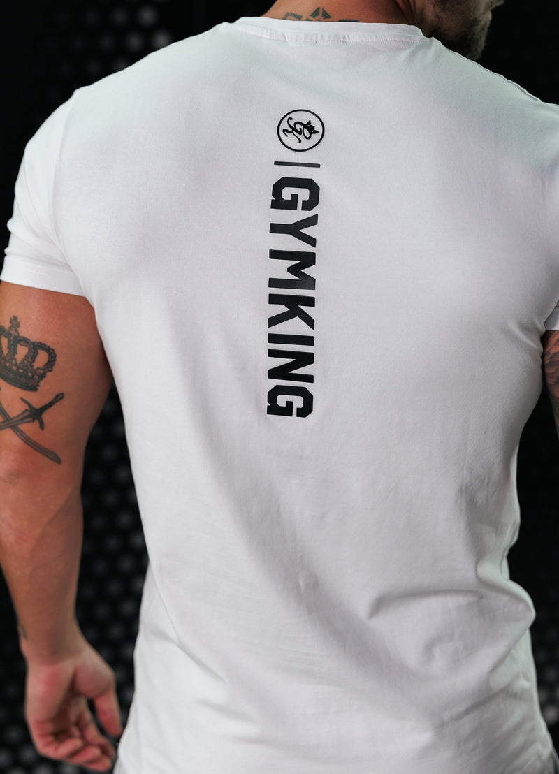 Gym King Aventus Jersey Tee - White