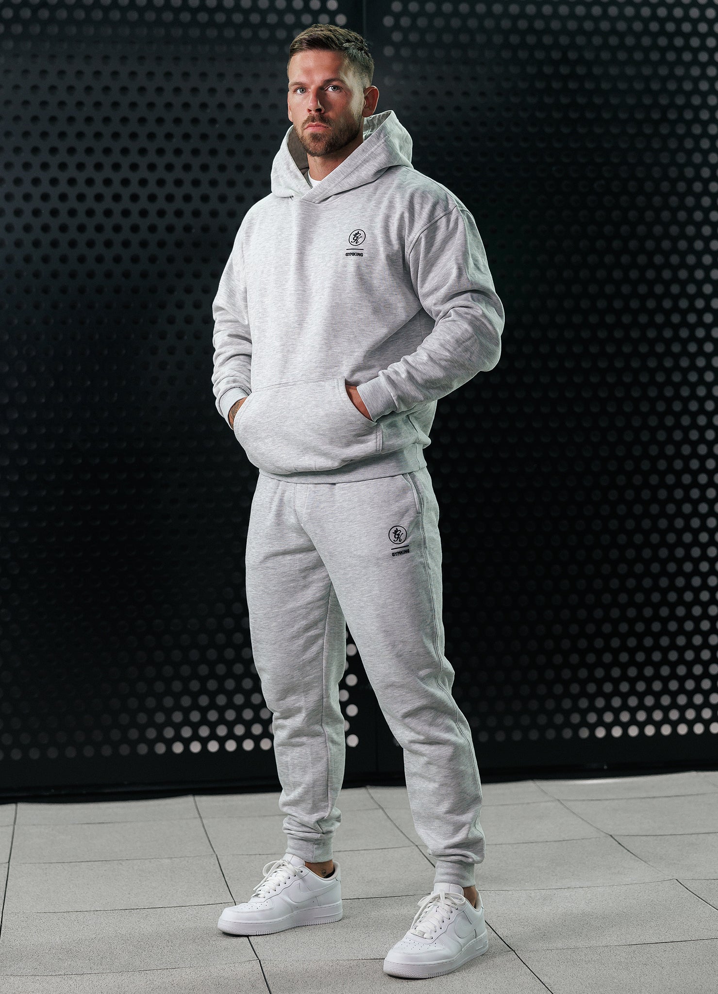 Gym King Aventus Jogger Snow Marl GYM KING