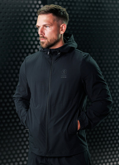 Gym King Aventus Woven Tracksuit Top - Black