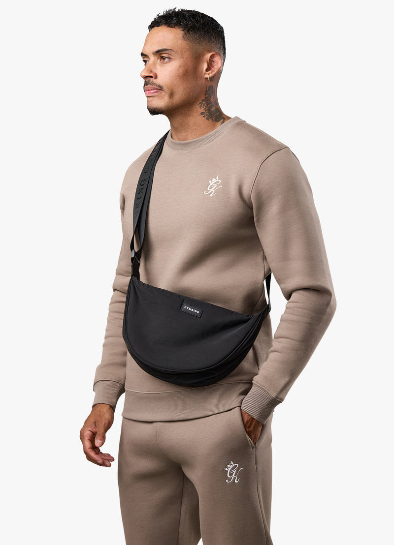 Gym King Rounded Cross Body Bag - Black
