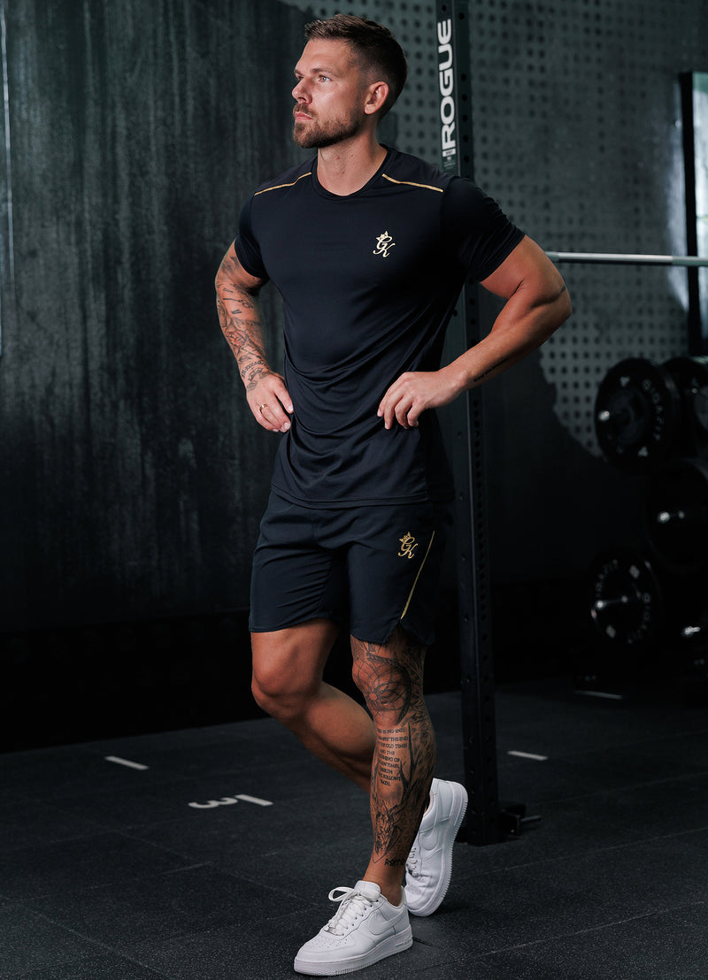 Gym King Flex Short - Black/Gold