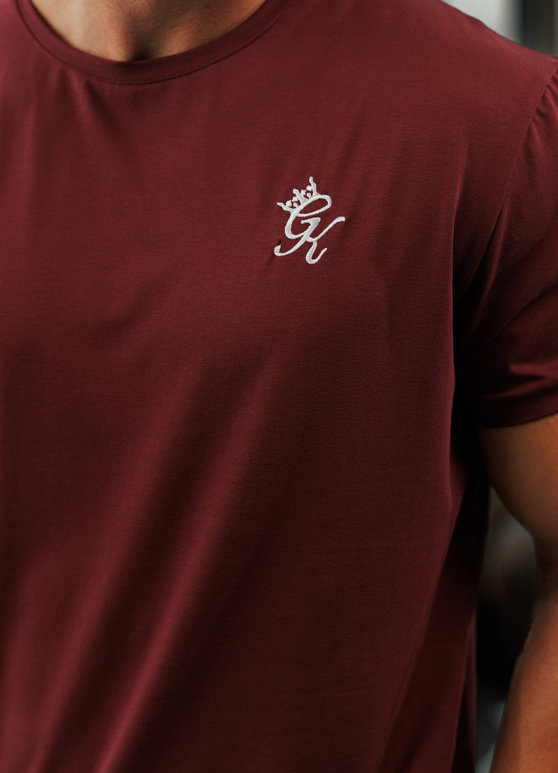 Gym King Fundamental Tee - Burgundy