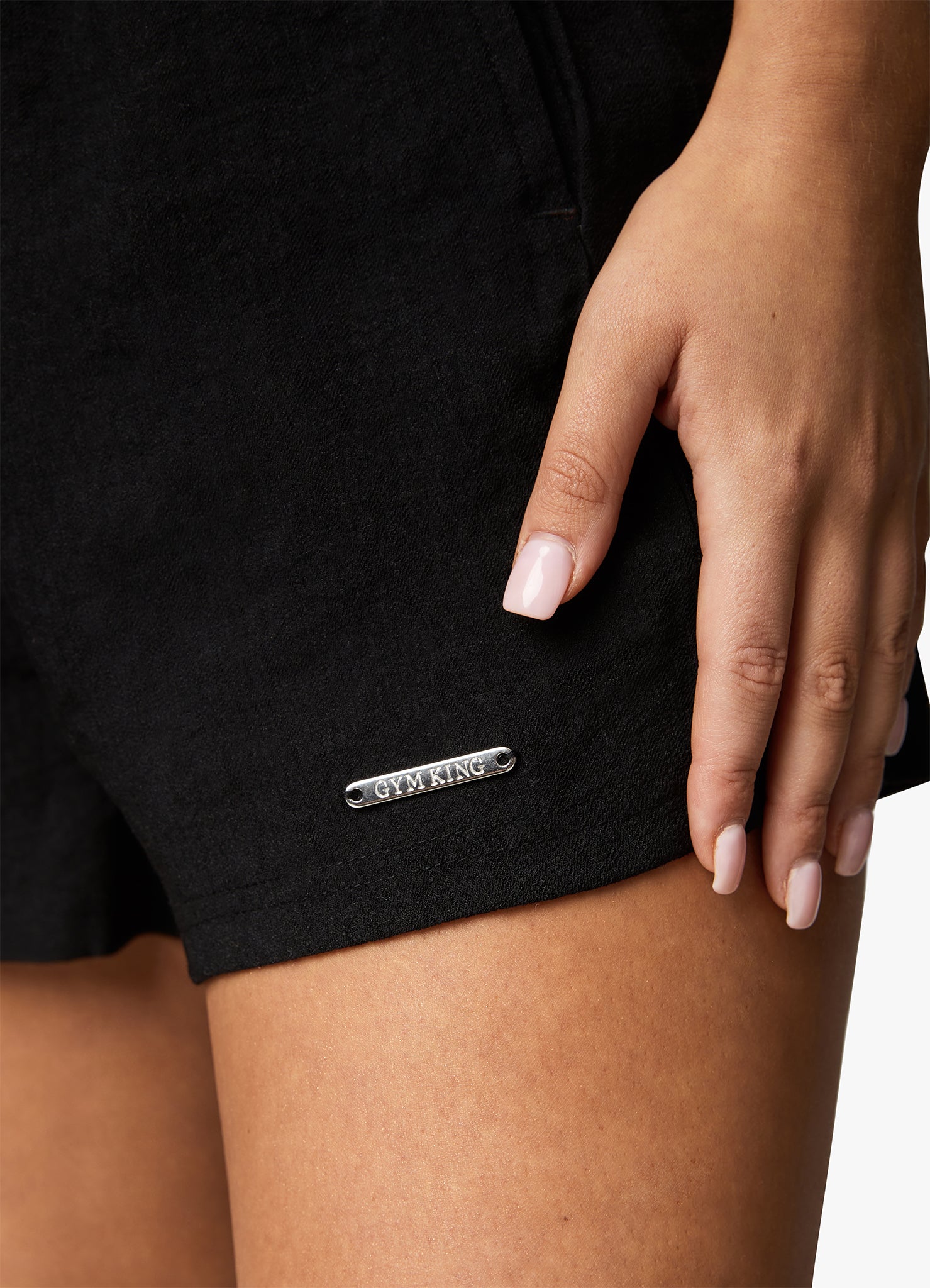 Gym King Signature Woven Short - Black ramco