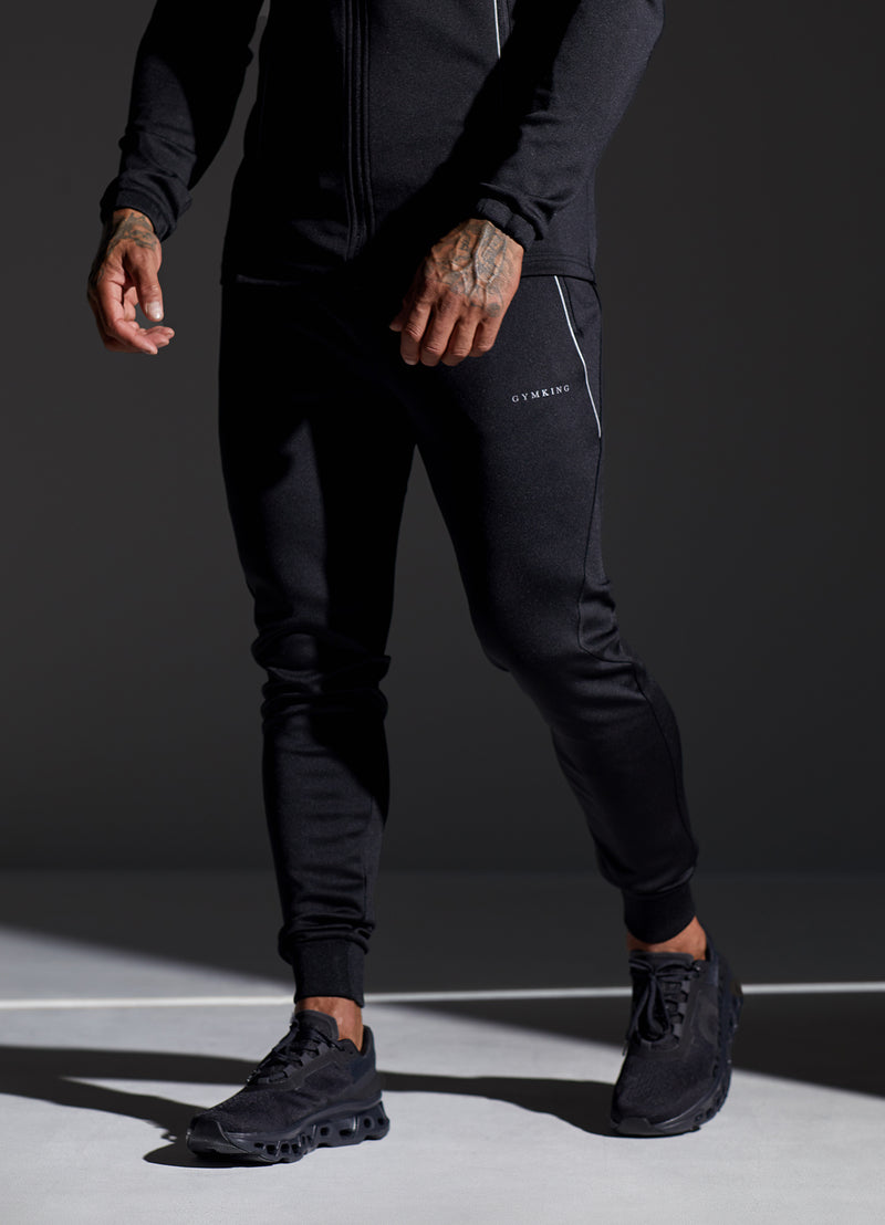 Gym King Eclipse Poly Jogger - Black