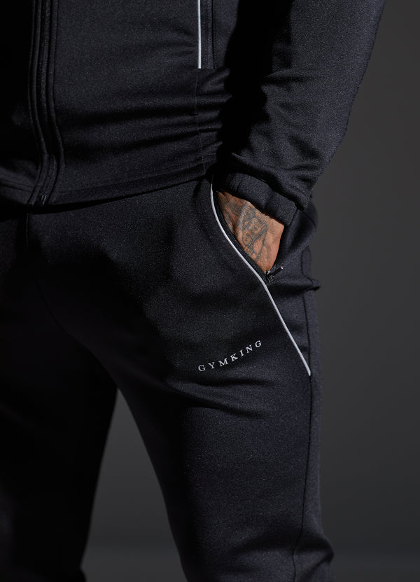 Gym King Eclipse Poly Jogger - Black