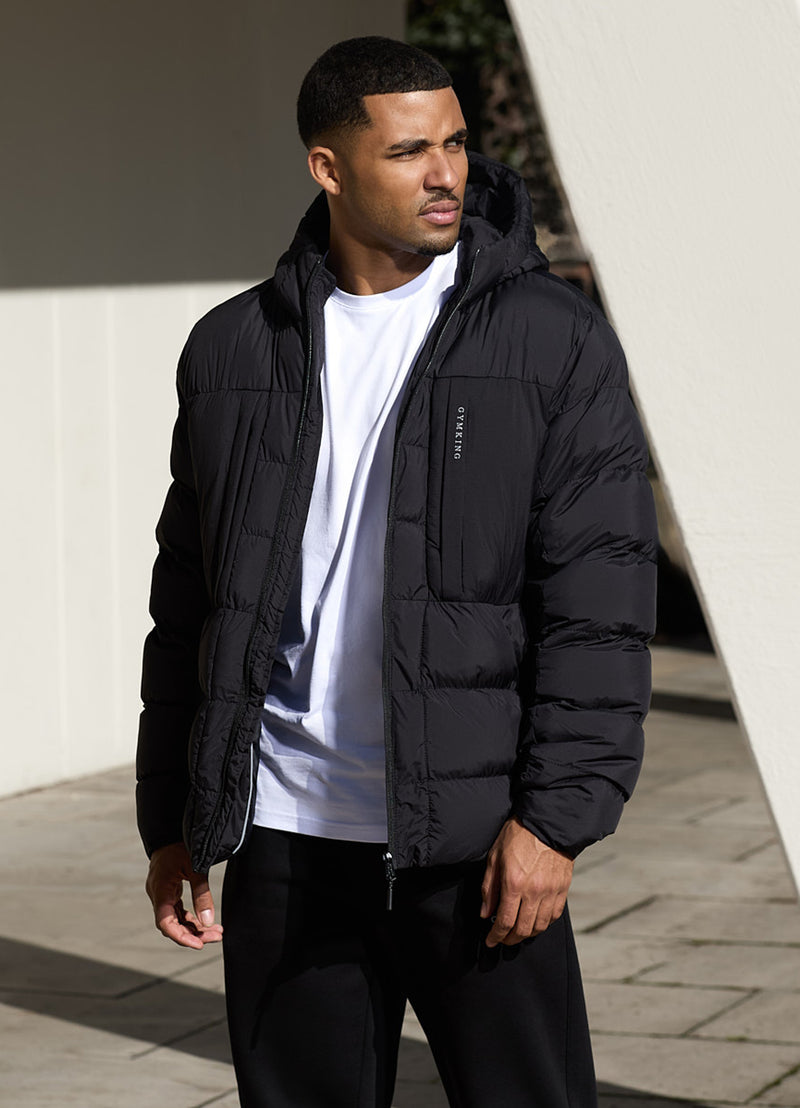 Gym King Synergy Puffer Jacket - Black