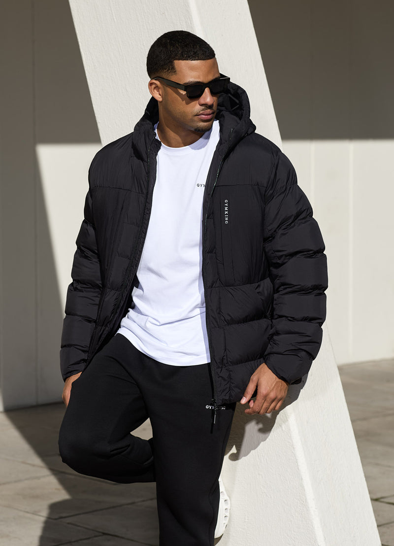 Gym King Synergy Puffer Jacket - Black