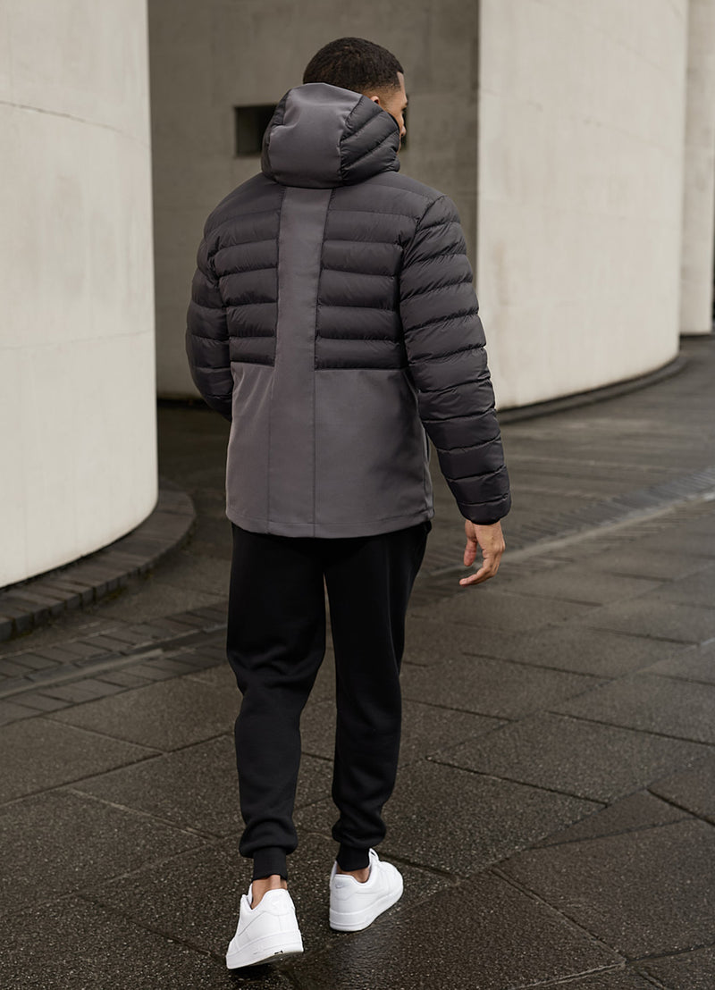 Gym King Summit Hybrid Jacket - Black/Grey