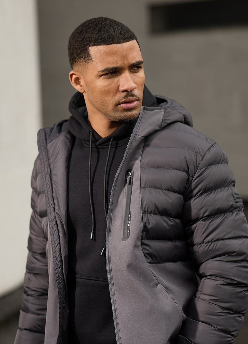 Gym King Summit Hybrid Jacket - Black/Grey