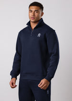 Gym King Fundamental Fleece 1/4 Zip Funnel - Navy thumbnail