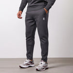 Gym King Joggingbroek van fleece met bandjes - Donker tin, miniatuurweergave